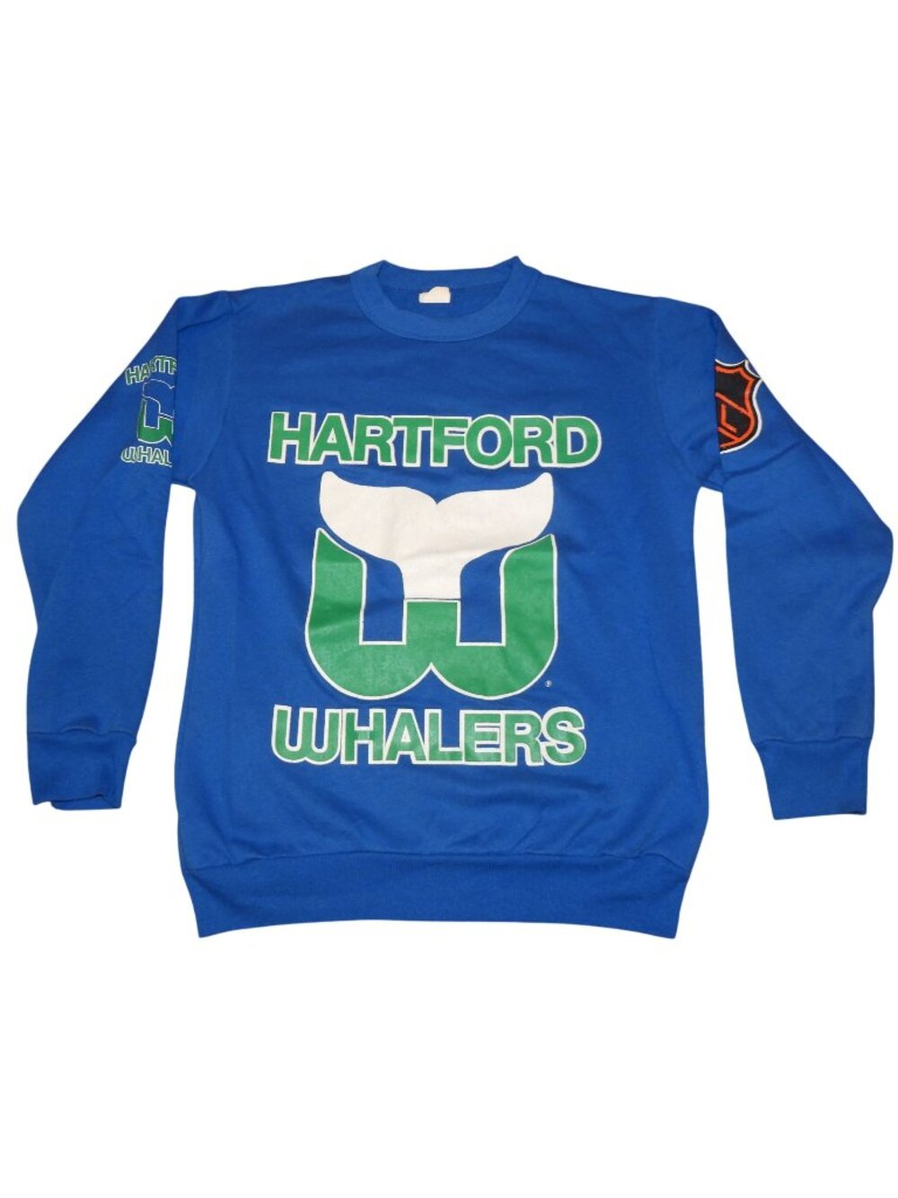 Vintage 90s Hartford Whalers Pro Sports Crew Neck Pullover Sweatshirt Medium